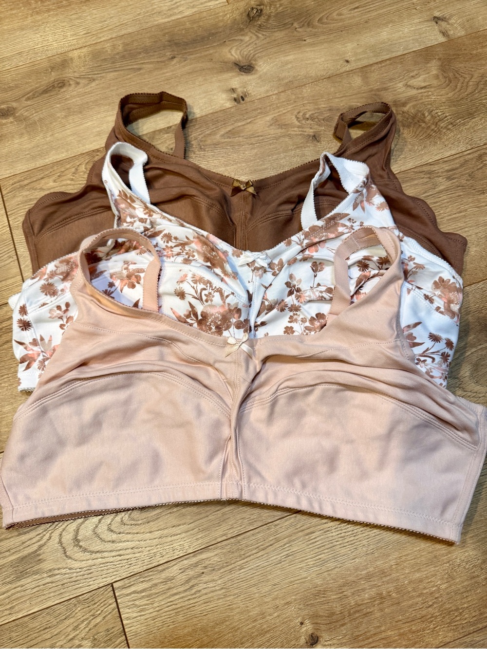 New | Comfort Choice 3-Pack Bras – Size 46C | No underwire